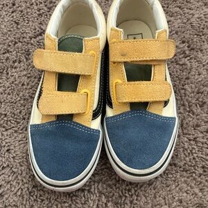 Vans Kids Sneakers with Blue, Yellow, white size 2